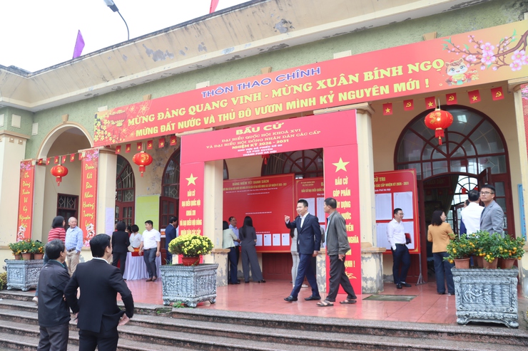 Phú Xuyên tích cực chuẩn bị cho ngày hội non sông- Ảnh 1.