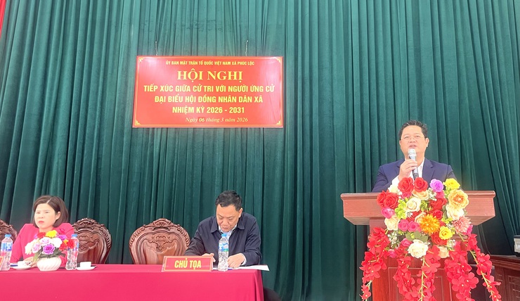 Ứng cử viên đại biểu HĐND xã Phúc Lộc đơn vị bầu cử số 4 tiếp xúc cử tri vận động bầu cử- Ảnh 4.