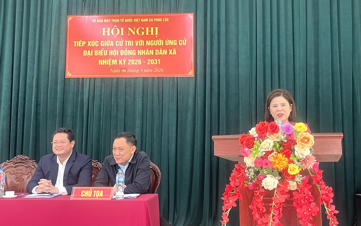 Ứng cử viên đại biểu HĐND xã Phúc Lộc đơn vị bầu cử số 4 tiếp xúc cử tri vận động bầu cử- Ảnh 5.