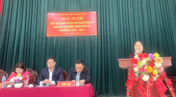 Ứng cử viên đại biểu HĐND xã Phúc Lộc đơn vị bầu cử số 4 tiếp xúc cử tri vận động bầu cử- Ảnh 6.