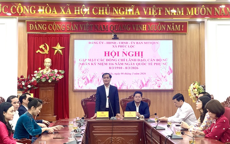 Phúc Lộc gặp mặt các đồng chí lãnh đạo, cán bộ, công chức, nhân viên nữ nhân Ngày Quốc tế Phụ nữ (8/3/1910-8/3/2026)- Ảnh 1.