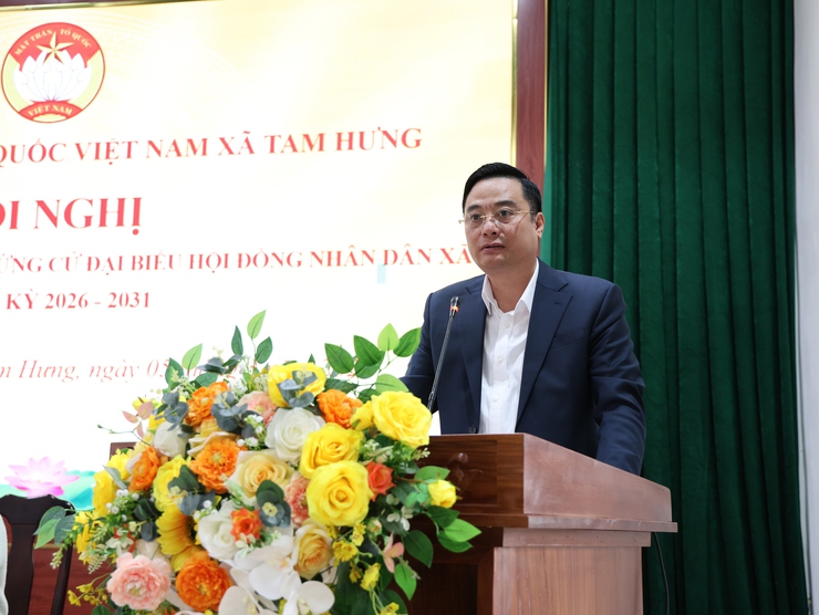 Hội nghị tiếp xúc cử tri với những người ứng cử đại biểu HĐND xã Tam Hưng tại đơn vị bầu cử số 6- Ảnh 2.