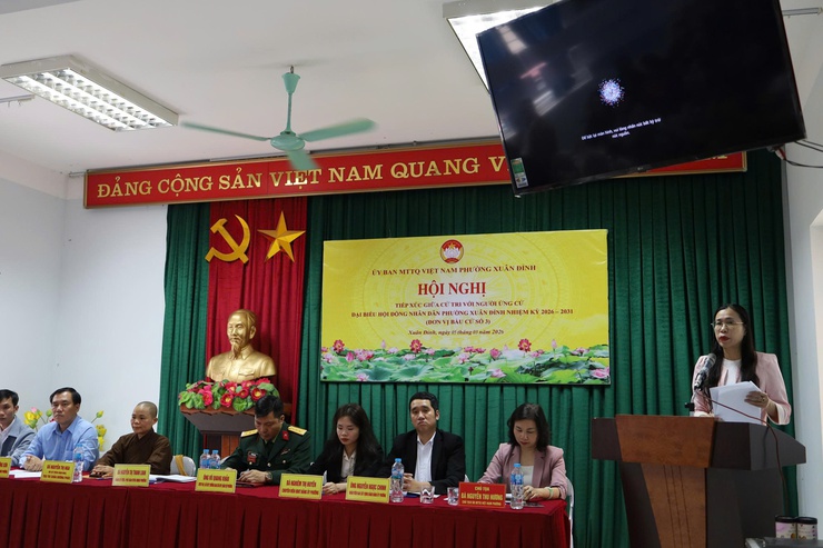 Phường Xuân Đỉnh: tiếp xúc cử tri tại đơn vị bầu cử số 3 trước ngày bầu cử- Ảnh 4.