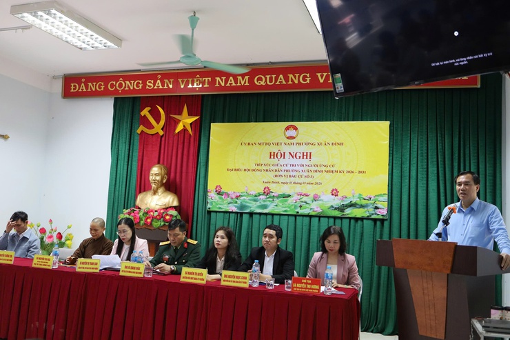 Phường Xuân Đỉnh: tiếp xúc cử tri tại đơn vị bầu cử số 3 trước ngày bầu cử- Ảnh 3.