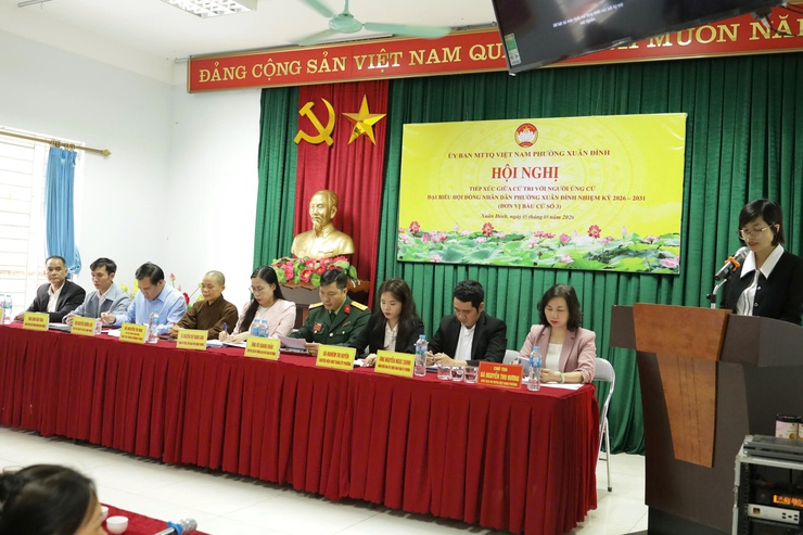 Phường Xuân Đỉnh: tiếp xúc cử tri tại đơn vị bầu cử số 3 trước ngày bầu cử- Ảnh 2.