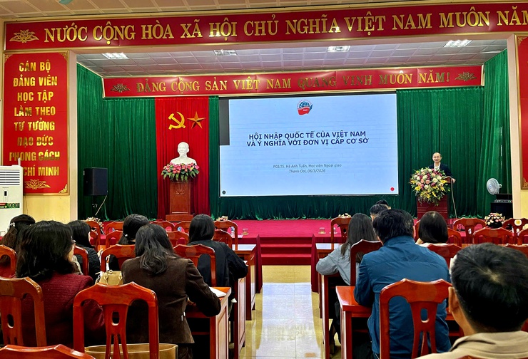 Bồi dưỡng chuyên đề "Hội nhập quốc tế" các xã Tam Hưng, Dân Hòa- Ảnh 4.