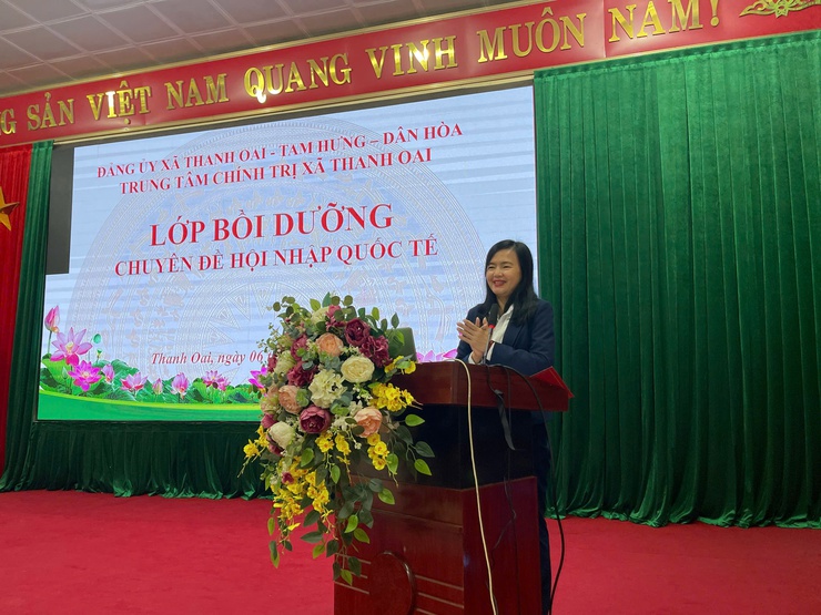 Bồi dưỡng chuyên đề "Hội nhập quốc tế" các xã Tam Hưng, Dân Hòa- Ảnh 3.