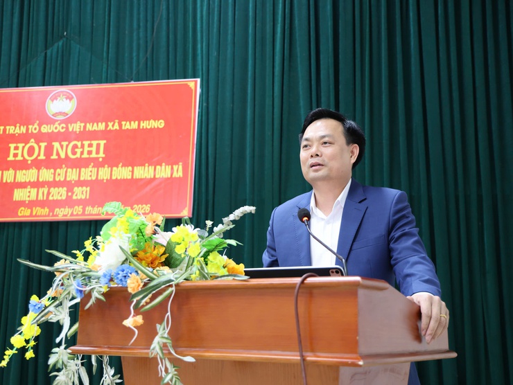 Cử tri thôn Gia Vĩnh tiếp xúc ứng cử viên đại biểu HĐND xã Tam Hưng nhiệm kỳ 2026–2031- Ảnh 2.