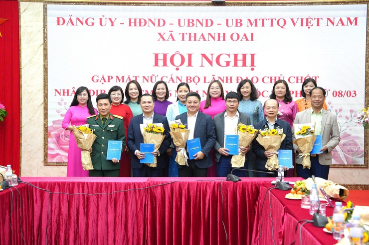 Xã Thanh Oai gặp mặt nữ cán bộ lãnh đạo chủ chốt nhân dịp kỷ niệm 116 năm Ngày Quốc tế Phụ nữ 8/3- Ảnh 5.