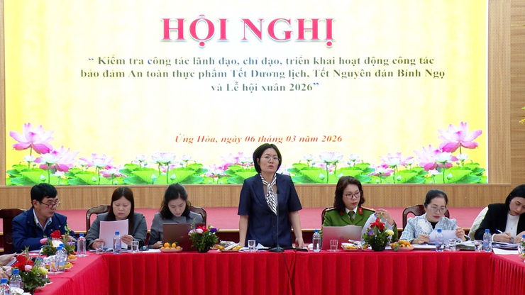 ĐOÀN KIỂM TRA LIÊN NGÀNH SỐ 03 KIỂM TRA CÔNG TÁC BẢO ĐẢM AN TOÀN THỰC PHẨM TẠI CÁC XÃ- Ảnh 1.