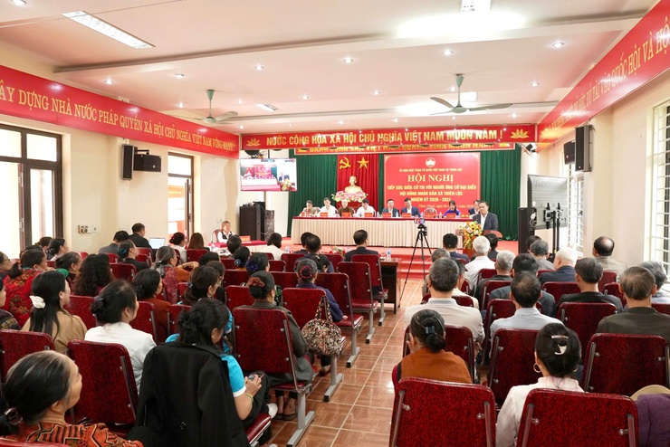 16 ứng cử viên đại biểu HĐND xã Thiên Lộc khóa II, nhiệm kỳ 2026 – 2031 tiếp xúc cử tri đơn vị bầu cử số 5 và số 6 để vận động bầu cử- Ảnh 1.