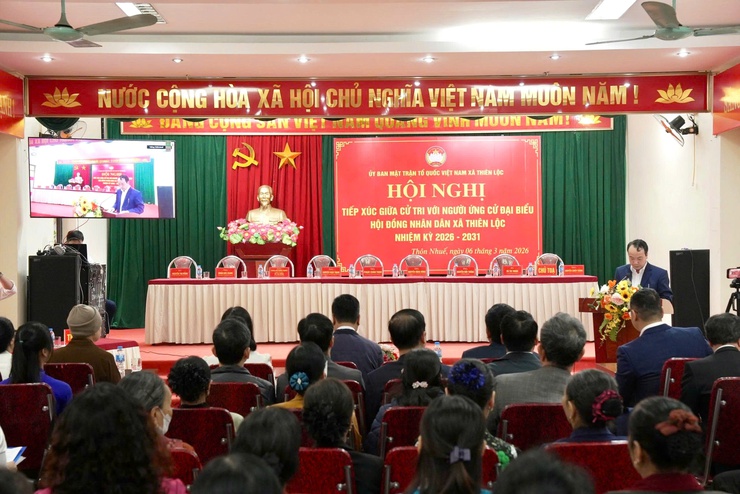 16 ứng cử viên đại biểu HĐND xã Thiên Lộc khóa II, nhiệm kỳ 2026 – 2031 tiếp xúc cử tri đơn vị bầu cử số 5 và số 6 để vận động bầu cử- Ảnh 9.