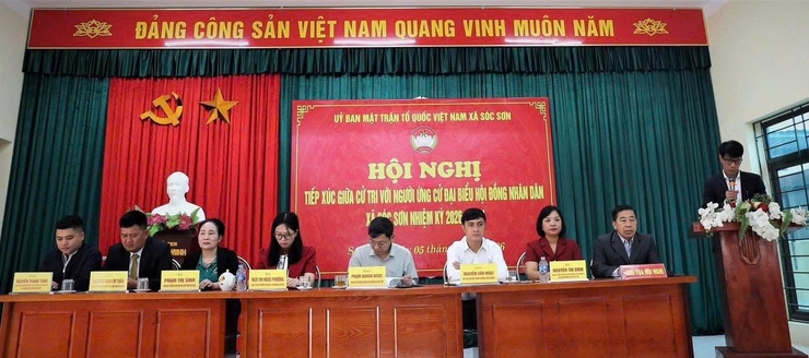 ỨNG CỬ VIÊN ĐẠI BIỂU HĐND XÃ SÓC SƠN NHIỆM KỲ 2026 – 2031 TIẾP XÚC CỬ TRI TẠI ĐƠN VỊ BẦU CỬ SỐ 6.- Ảnh 1.