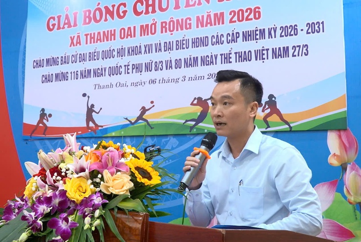 SÔI NỔI GIẢI BÓNG CHUYỀN HƠI NỮ XÃ THANH OAI MỞ RỘNG NĂM 2026- Ảnh 3.