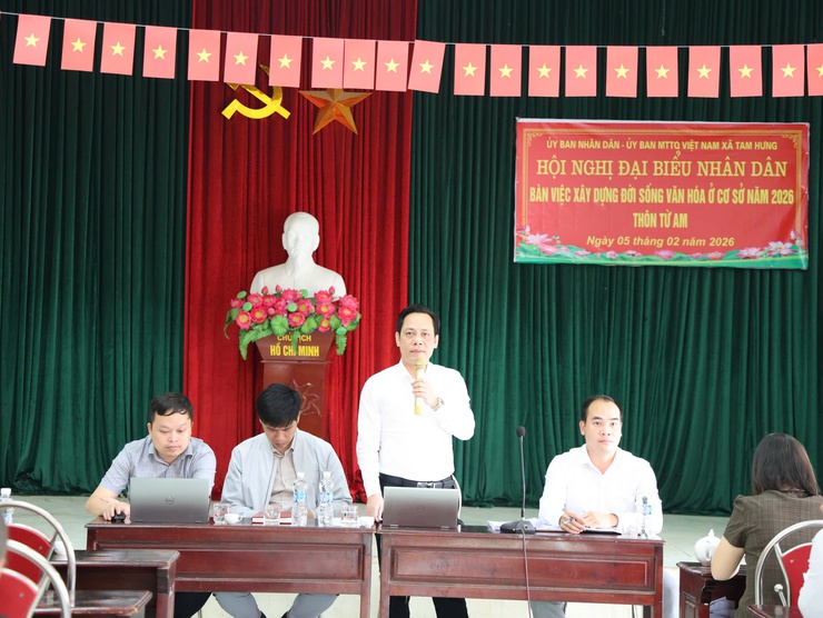 Hội nghị họp dân thôn Từ Am về công tác giải phóng mặt bằng Dự án Khu đô thị Thể thao Olympic- Ảnh 2.