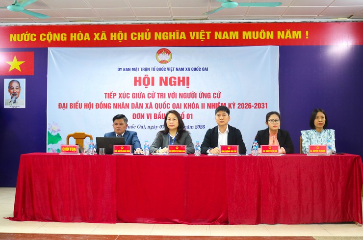 Ứng cử viên đại biểu HĐND xã Quốc Oai, nhiệm kỳ 2026-2031 tiếp xúc cử tri tại đơn vị bầu cử số 1- Ảnh 1.