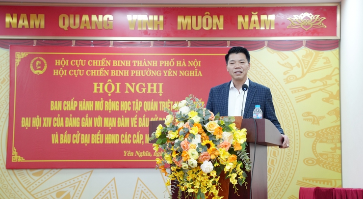 Hơn 300 Cựu chiến binh phường Yên Nghĩa được học tập, quán triệt Nghị quyết Đại hội XIV của Đảng và mạn đàm về công tác bầu cử đại biểu Quốc hội khóa XVI và đại biểu HĐND các cấp nhiệm kỳ 2026 – 2031- Ảnh 4.