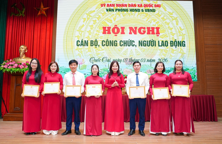 HỘI NGHỊ CÁN BỘ, CÔNG CHỨC, NGƯỜI LAO ĐỘNG VĂN PHÒNG HĐND – UBND XÃ QUỐC OAI NĂM 2026- Ảnh 10.