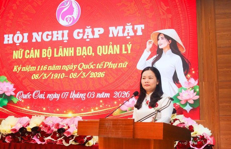 Quốc Oai: Gặp mặt nữ cán bộ lãnh đạo nhân kỷ niệm 116 năm Ngày Quốc tế Phụ nữ (08/3/1910 – 08/3/2026)- Ảnh 7.