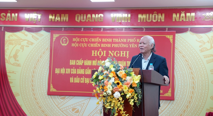 Hơn 300 Cựu chiến binh phường Yên Nghĩa được học tập, quán triệt Nghị quyết Đại hội XIV của Đảng và mạn đàm về công tác bầu cử đại biểu Quốc hội khóa XVI và đại biểu HĐND các cấp nhiệm kỳ 2026 – 2031- Ảnh 1.