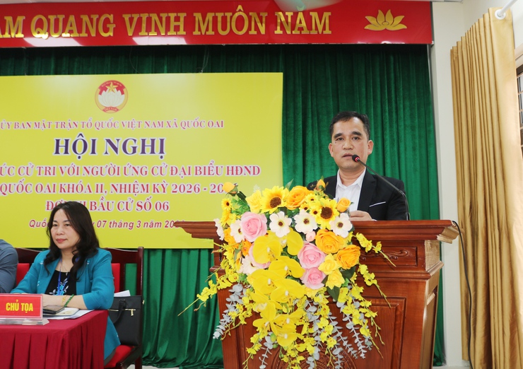Xã Quốc Oai hoàn thành tổ chức hội nghị tiếp xúc cử tri để các ứng cử viên đại biểu HĐND xã khóa II, nhiệm kỳ 2026-2031 thực hiện quyền vận động bầu cử- Ảnh 10.