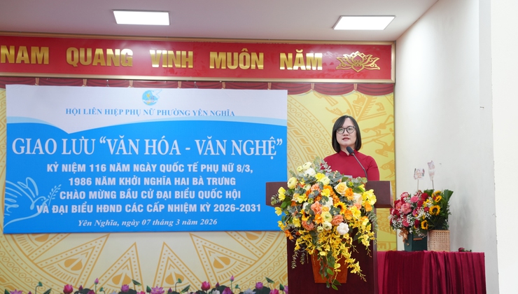 Phụ nữ phường Yên Nghĩa giao lưu “Văn hóa – Văn nghệ” chào mừng Ngày Quốc tế Phụ nữ 8/3 và cuộc bầu cử đại biểu Quốc hội, HĐND các cấp- Ảnh 5.