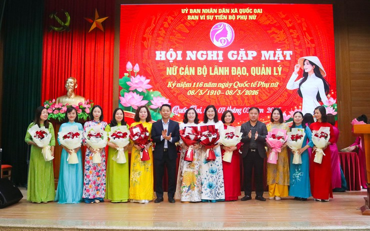 Quốc Oai: Gặp mặt nữ cán bộ lãnh đạo nhân kỷ niệm 116 năm Ngày Quốc tế Phụ nữ (08/3/1910 – 08/3/2026)- Ảnh 3.