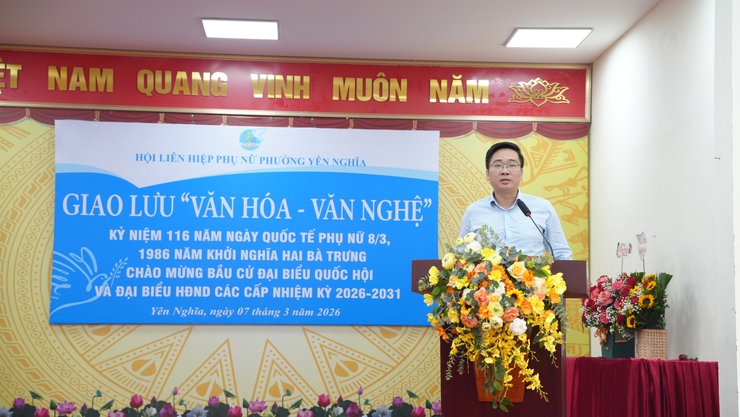 Phụ nữ phường Yên Nghĩa giao lưu “Văn hóa – Văn nghệ” chào mừng Ngày Quốc tế Phụ nữ 8/3 và cuộc bầu cử đại biểu Quốc hội, HĐND các cấp- Ảnh 6.