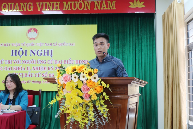 Xã Quốc Oai hoàn thành tổ chức hội nghị tiếp xúc cử tri để các ứng cử viên đại biểu HĐND xã khóa II, nhiệm kỳ 2026-2031 thực hiện quyền vận động bầu cử- Ảnh 12.