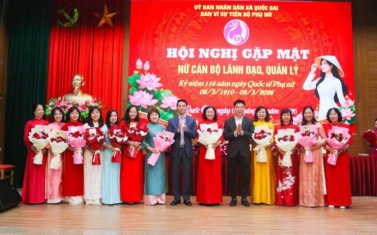 Quốc Oai: Gặp mặt nữ cán bộ lãnh đạo nhân kỷ niệm 116 năm Ngày Quốc tế Phụ nữ (08/3/1910 – 08/3/2026)- Ảnh 4.
