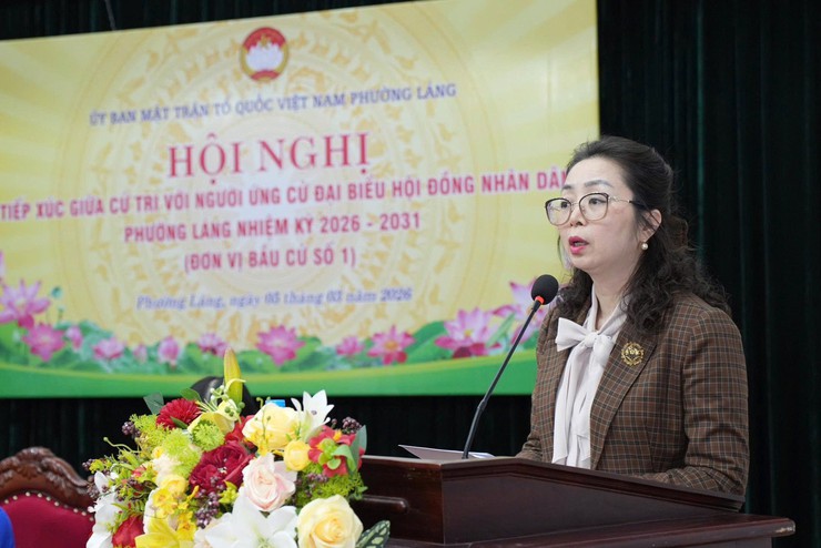 PHƯỜNG LÁNG TỔ CHỨC HỘI NGHỊ TIẾP XÚC CỬ TRI VỚI NGƯỜI ỨNG CỬ ĐẠI BIỂU HĐND PHƯỜNG NHIỆM KỲ 2026 – 2031 TẠI ĐƠN VỊ BẦU CỬ SỐ 1- Ảnh 2.