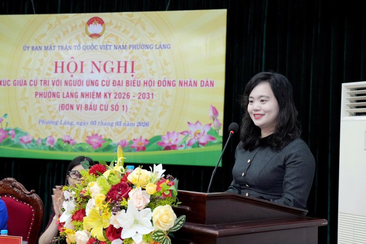 PHƯỜNG LÁNG TỔ CHỨC HỘI NGHỊ TIẾP XÚC CỬ TRI VỚI NGƯỜI ỨNG CỬ ĐẠI BIỂU HĐND PHƯỜNG NHIỆM KỲ 2026 – 2031 TẠI ĐƠN VỊ BẦU CỬ SỐ 1- Ảnh 5.