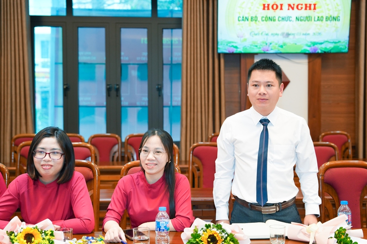 HỘI NGHỊ CÁN BỘ, CÔNG CHỨC, NGƯỜI LAO ĐỘNG VĂN PHÒNG HĐND – UBND XÃ QUỐC OAI NĂM 2026- Ảnh 7.