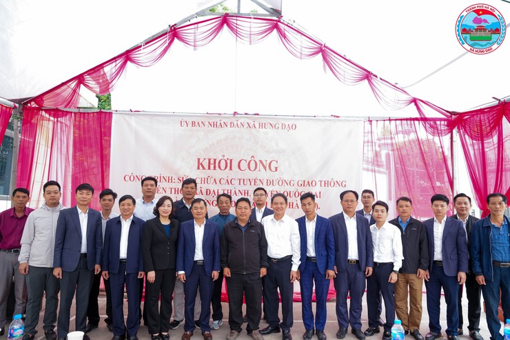 XÃ HƯNG ĐẠO TỔ CHỨC LỄ KHỞI CÔNG CÔNG TRÌNH SỬA CHỮA CÁC TUYẾN ĐƯỜNG GIAO THÔNG LIÊN THÔN TẠI CÁC THÔN TÌNH LAM, ĐỘ CHÀNG, ĐẠI TẢO- Ảnh 3.