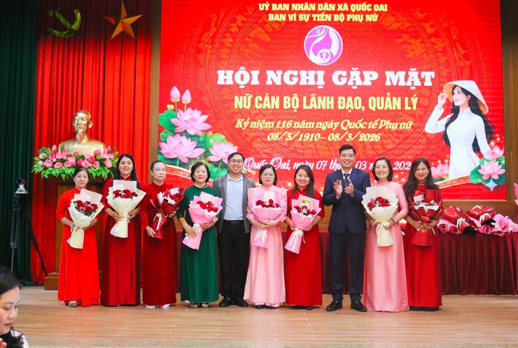 Quốc Oai: Gặp mặt nữ cán bộ lãnh đạo nhân kỷ niệm 116 năm Ngày Quốc tế Phụ nữ (08/3/1910 – 08/3/2026)- Ảnh 6.