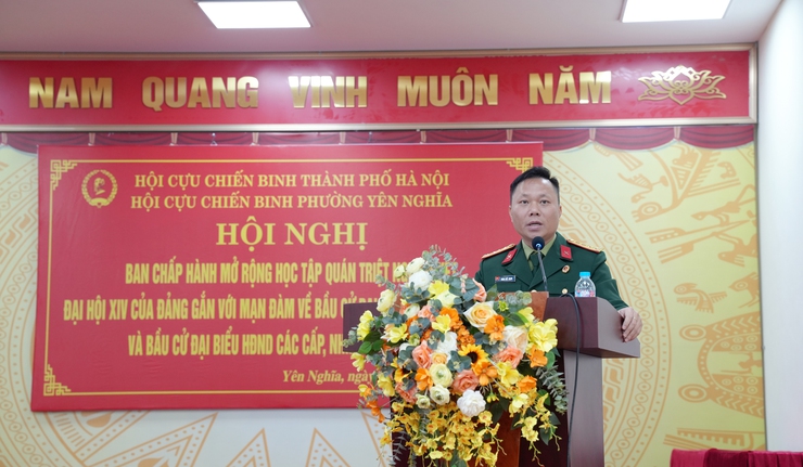 Hơn 300 Cựu chiến binh phường Yên Nghĩa được học tập, quán triệt Nghị quyết Đại hội XIV của Đảng và mạn đàm về công tác bầu cử đại biểu Quốc hội khóa XVI và đại biểu HĐND các cấp nhiệm kỳ 2026 – 2031- Ảnh 3.