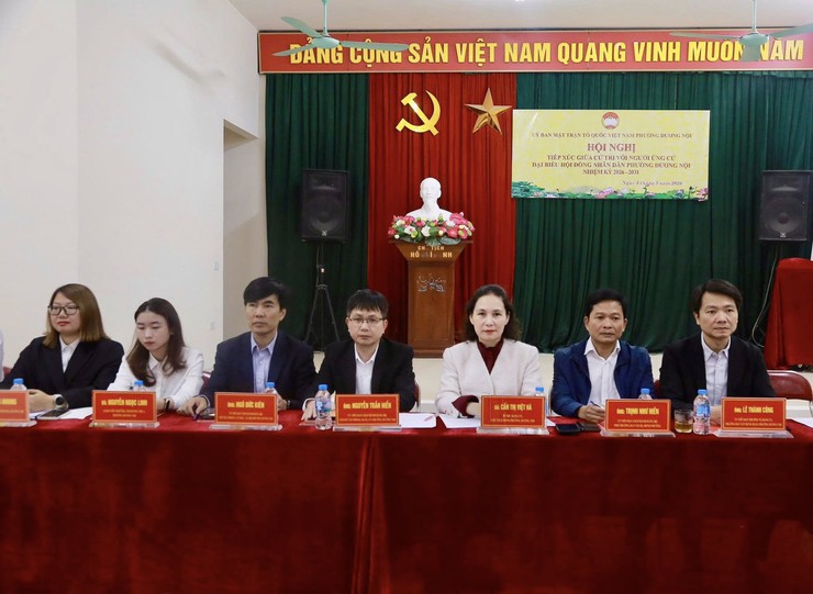 CÁC ỨNG CỬ VIÊN ĐƠN VỊ BẦU CỬ SỐ 03 PHƯỜNG DƯƠNG NỘI HOÀN THÀNH TIẾP XÚC CỬ TRI VẬN ĐỘNG BẦU CỬ- Ảnh 1.