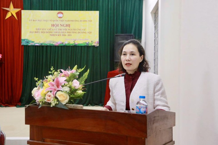 CÁC ỨNG CỬ VIÊN ĐƠN VỊ BẦU CỬ SỐ 03 PHƯỜNG DƯƠNG NỘI HOÀN THÀNH TIẾP XÚC CỬ TRI VẬN ĐỘNG BẦU CỬ- Ảnh 3.