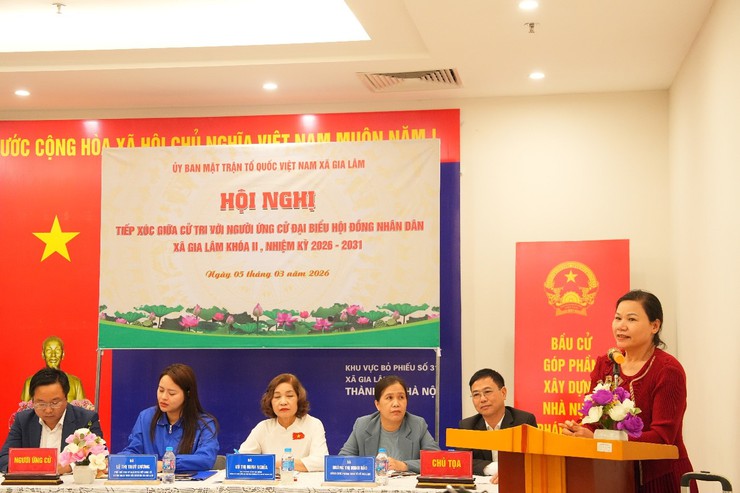 Ứng cử viên đại biểu HĐND xã Gia Lâm khóa II tiếp xúc cử tri tại đơn vị bầu cử số 6- Ảnh 9.