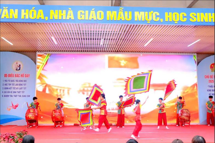 Sôi nổi Ngày hội trải nghiệm Văn hóa tại Trường THCS Xuân La- Ảnh 1.