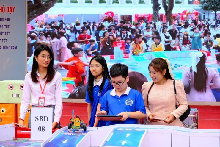 Sôi nổi Ngày hội trải nghiệm Văn hóa tại Trường THCS Xuân La- Ảnh 4.