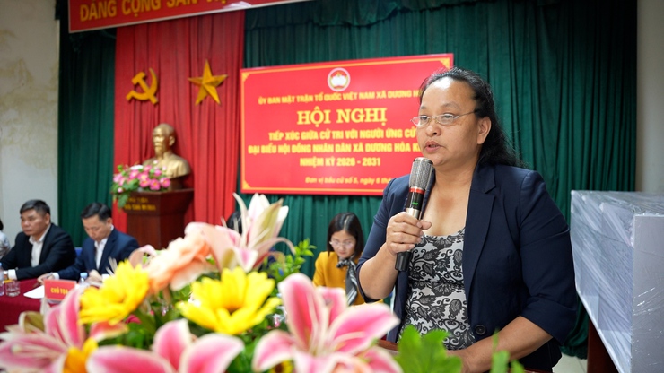 UBMTTQ Việt Nam xã Dương Hoà tổ chức Hội nghị tiếp xúc giữa cử tri với người ứng cử đại biểu HĐND xã khóa II, nhiệm kỳ 2026 – 2031 tại đơn vị bầu cử số 5- Ảnh 5.