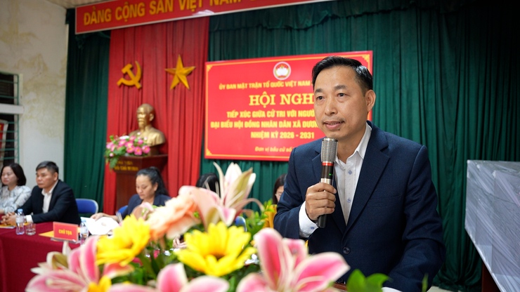 UBMTTQ Việt Nam xã Dương Hoà tổ chức Hội nghị tiếp xúc giữa cử tri với người ứng cử đại biểu HĐND xã khóa II, nhiệm kỳ 2026 – 2031 tại đơn vị bầu cử số 5- Ảnh 6.