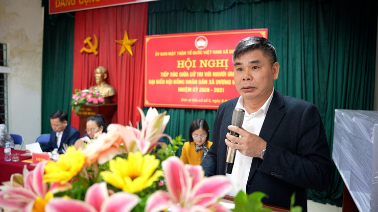 UBMTTQ Việt Nam xã Dương Hoà tổ chức Hội nghị tiếp xúc giữa cử tri với người ứng cử đại biểu HĐND xã khóa II, nhiệm kỳ 2026 – 2031 tại đơn vị bầu cử số 5- Ảnh 7.