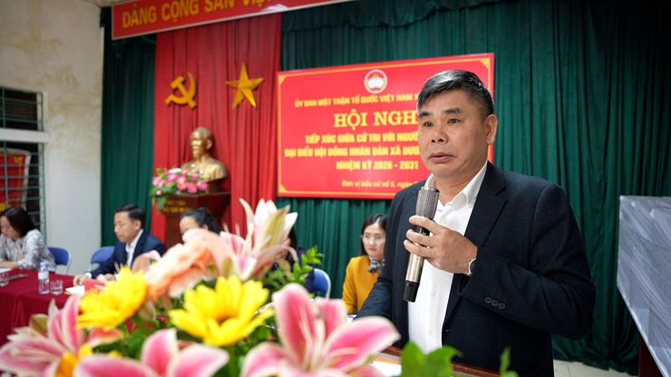 UBMTTQ Việt Nam xã Dương Hoà tổ chức Hội nghị tiếp xúc giữa cử tri với người ứng cử đại biểu HĐND xã khóa II, nhiệm kỳ 2026 – 2031 tại đơn vị bầu cử số 5- Ảnh 11.