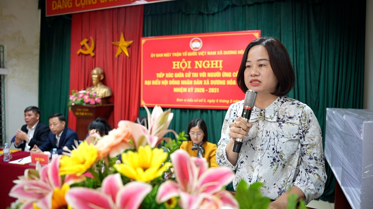 UBMTTQ Việt Nam xã Dương Hoà tổ chức Hội nghị tiếp xúc giữa cử tri với người ứng cử đại biểu HĐND xã khóa II, nhiệm kỳ 2026 – 2031 tại đơn vị bầu cử số 5- Ảnh 8.