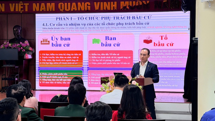 Phường Ba Đình tập huấn nghiệp vụ công tác bầu cử, chuẩn bị chu đáo cho cuộc bầu cử nhiệm kỳ 2026–2031- Ảnh 3.