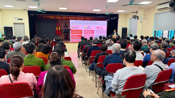 Phường Ba Đình tập huấn nghiệp vụ công tác bầu cử, chuẩn bị chu đáo cho cuộc bầu cử nhiệm kỳ 2026–2031- Ảnh 4.