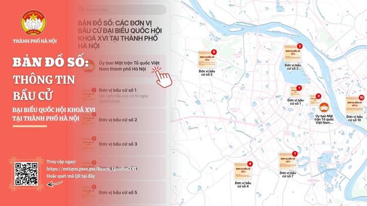 Ủy ban MTTQ Việt Nam TP Hà Nội ra mắt Bản đồ số thông tin về bầu cử- Ảnh 1.