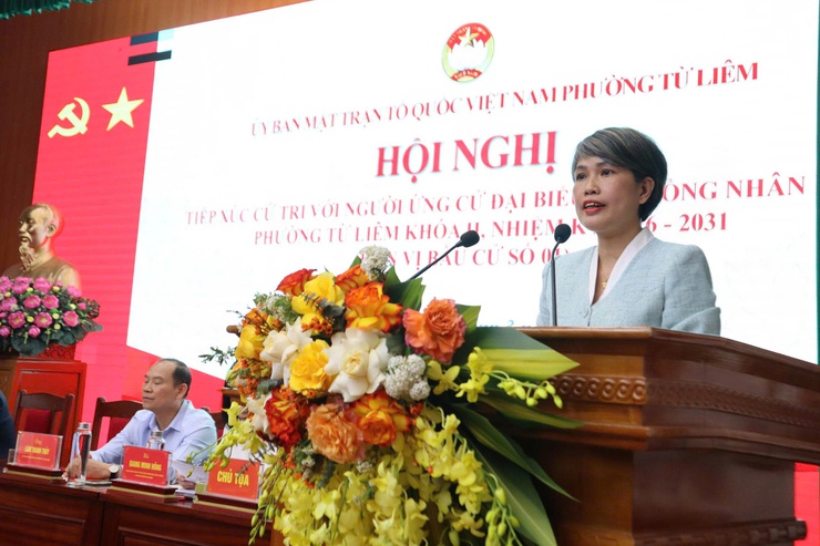 Phường Từ Liêm tổ chức hội nghị tiếp xúc cử tri với người ứng cử đại biểu HĐND phường- Ảnh 6.